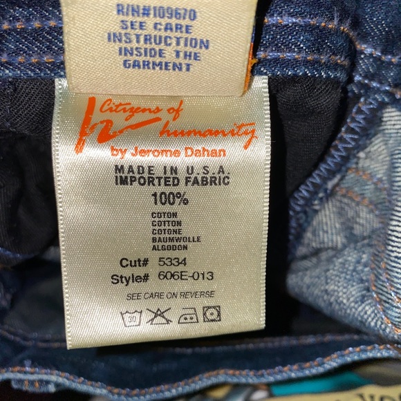 Citizens of Humanity straight leg jeans - Picture 2 of 6